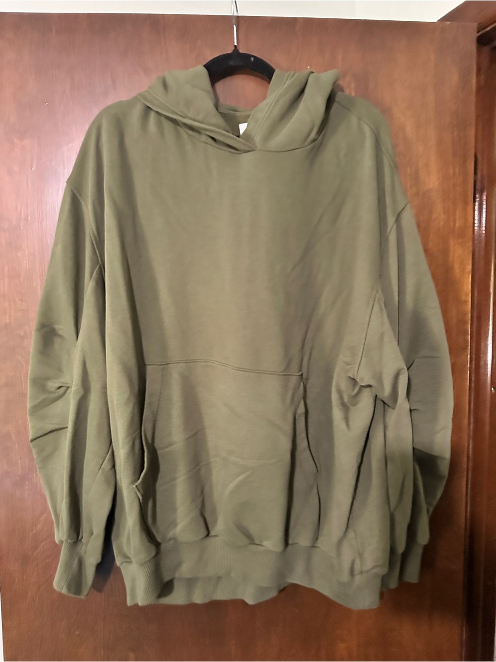 aerie Olive Green Crewneck Hoodie Sweater